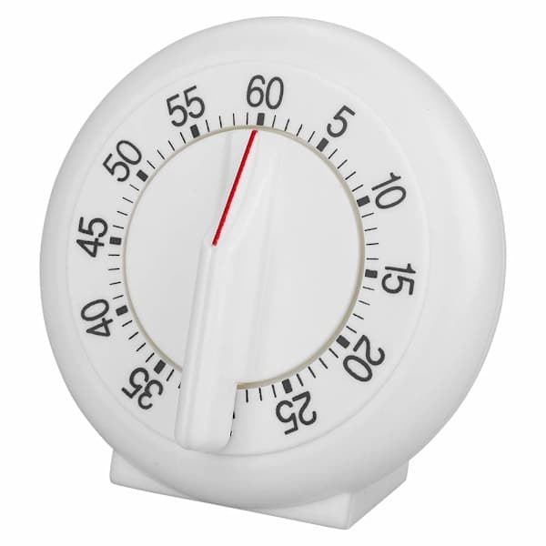 60 Minutters Rund Form Timer Kjøkken Mekanisk Teller Alarm