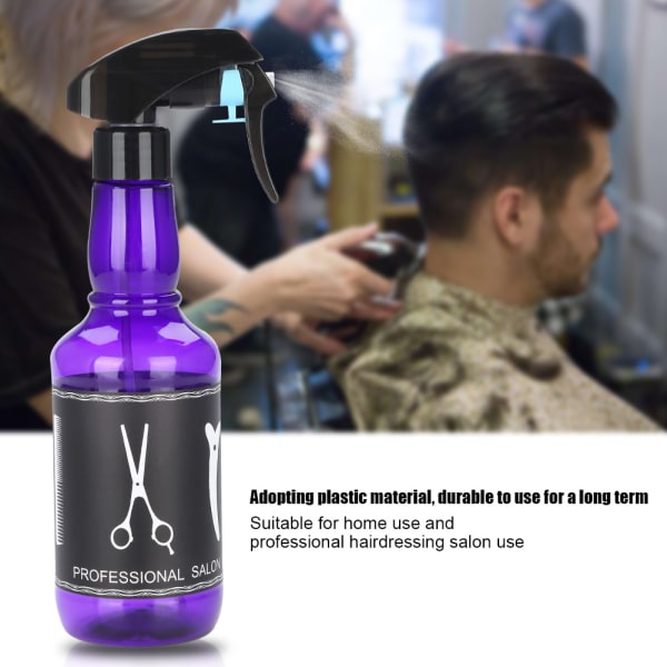 350 ml plastfrisörsprayflaska Salong Barber Hair Tools Vattenspruta (lila)