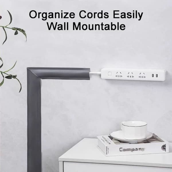 Cable Protector - One Piece - 300cm - Self-Adhesive - PVC - Interior