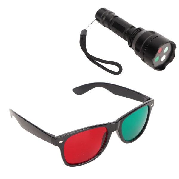 1200 mAH oftalminen 4 pistetesti kannettavat ammattilaisten täydelliset suodattimet, 4 pisteen punaiset vihreät lasit optometriaan