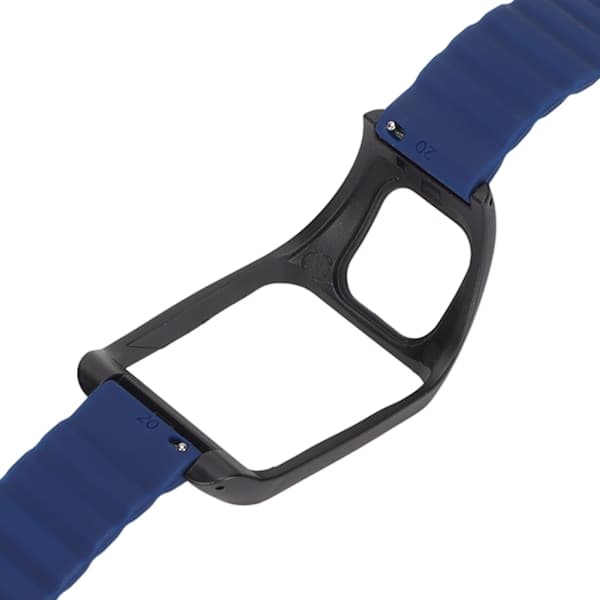 Magnetisk silikone urrem, erstatningsrem, justerbar rem til TomTom Runner 2 Blå