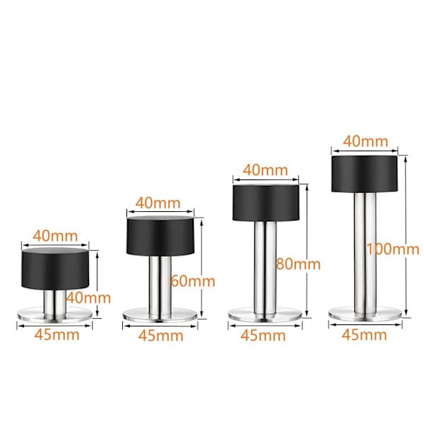 Dørstopper Gummidørstopper HVIT 60MM Hvit 60mm
