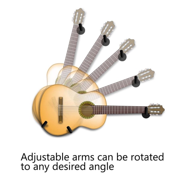 Guitar Vægmontering Akustisk Elektrisk Klassisk Guitar Vægophæng Lamelvæg Vandret Guitar Holder Stand Rack