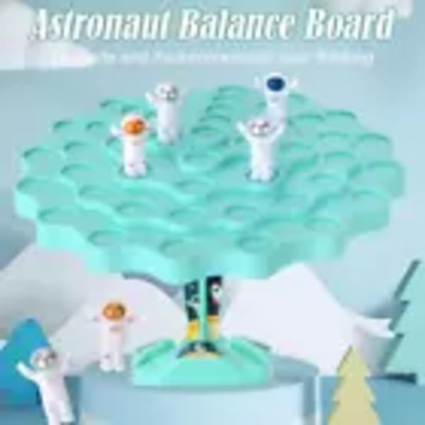 Astronaut Balance Trælegetøj Fritids Forældre-Barn Spil Uddannelseslegetøj Interaktion%