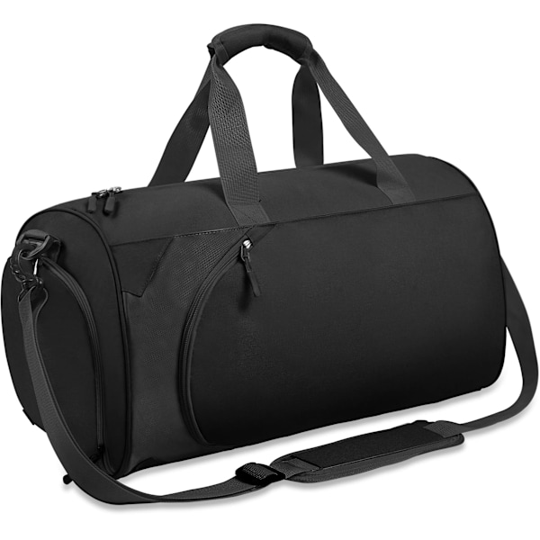 Sport Gymtaske til kvinder og mænd, lille med skorum og vandtætte våde lommer, Holdall tasker Fitness Håndtaske til sportsrejser Træning Rejse