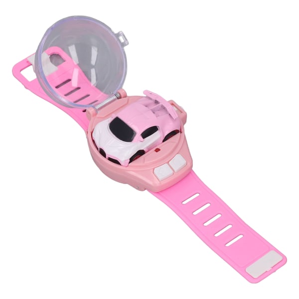 Mini RC Car Watch Legetøj 2,4 GHz USB Opladning Battle Watch Racing Toy Wrist Racing Car Watch Legetøj til drenge og piger Pink