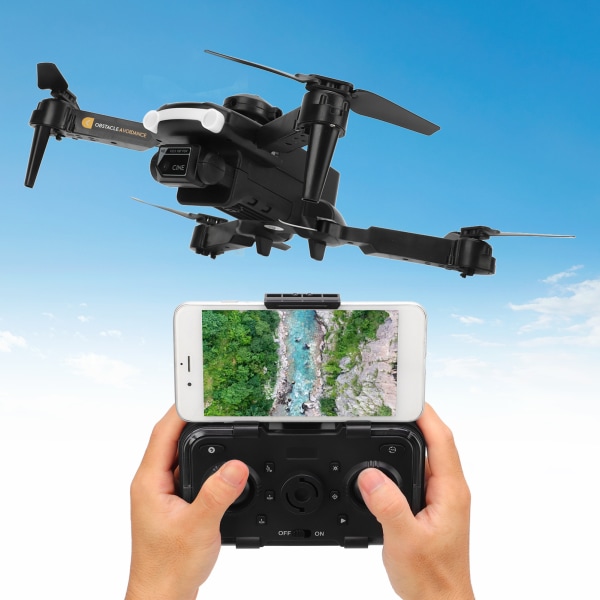 Drone Plastic 4K High Definition Dual Camera Linse Optical Flow Positionering Undgå forhindringer UAV til 14 Over sort Dual Battery