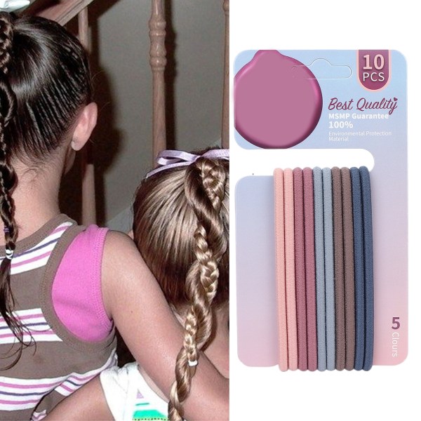Yksinkertainen muodikas hiussolmionauha naisten tytöille elastinen poninhäntäpidike hiustarvikesarja Pinkki