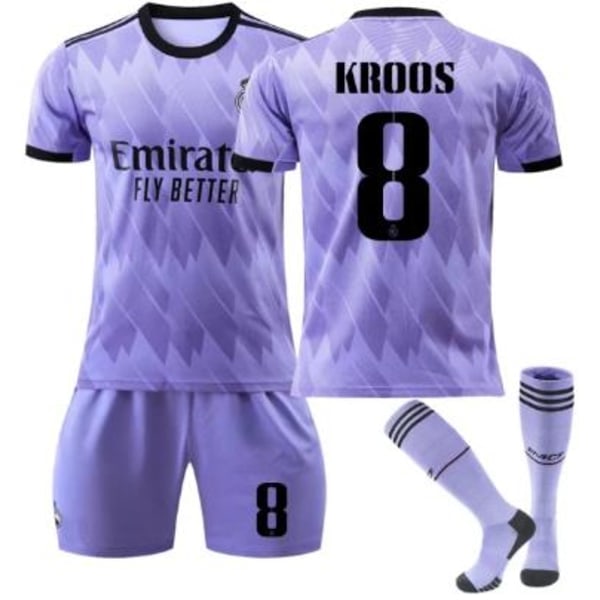Real Madrid Fotbollströja 2022-2023 Ny Säsong KROOS 8 12-13 år