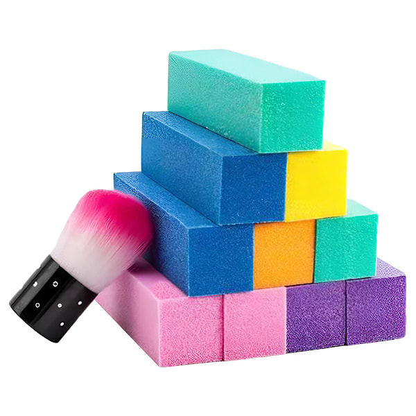 Gellakksett Høst Vinter Glitter Semi Permanent Soak Off UV LED Lakker Base Top Matt Topplakk Manikyrsett 6 stk Sett