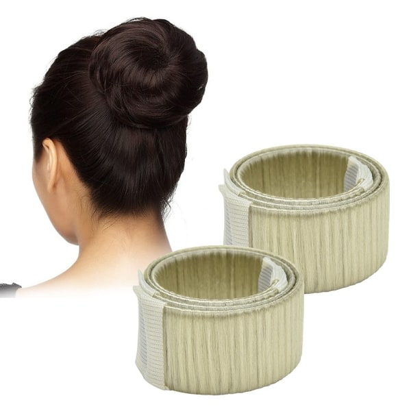 Hårstylingverktyg för flickor och damer, paketti med 2, hår F Beige