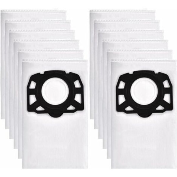Leadaybetter 12 Støvsugerposer for Karcher WD4 WD5 WD6 Premium, egnet for Karcher MV4, MV5, MV6 våt- og tørrsuger 2.863-006.0,,.pa