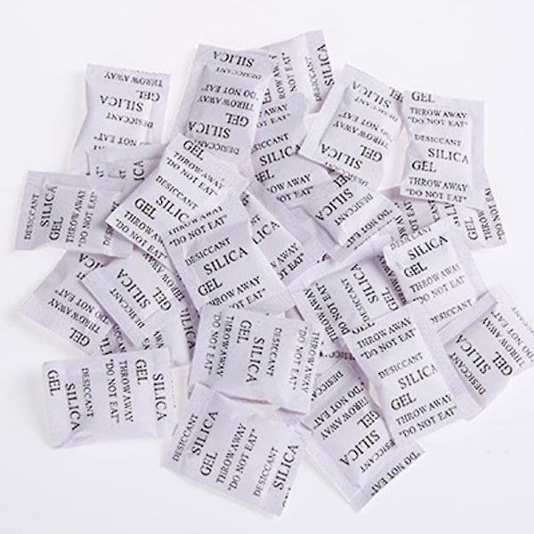 Kuivauspusseja, 200-pakkaus X 1g Silika-geeli Sateet-paket Kosteus 3G