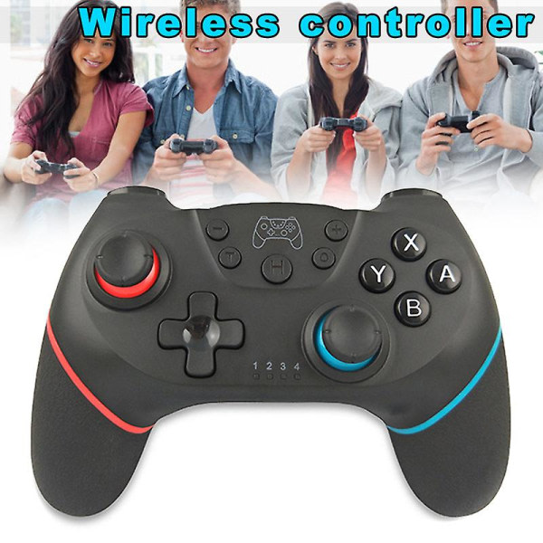 Trådløs spilkontrol Vibration Bluetooth Gamepad Håndgreb med Gyro til Nintendo Switch