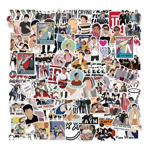 100 One Direction Doodle-klistremerker_paris