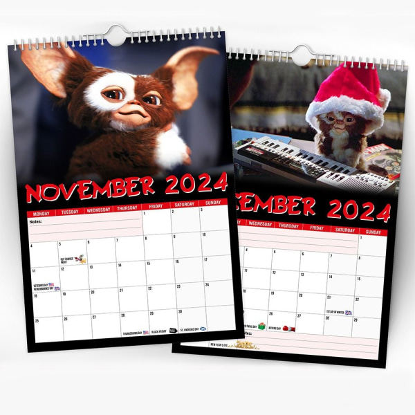 2024 Gizmo Kalender Väggkalender Hängkalender