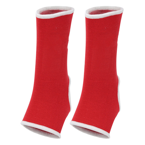 Sport Ankelskydd Nylon Ankelstöd Andningsbart Skyddande Ärm Wrap Röd S