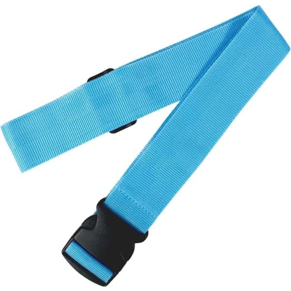 Kraftiga Resväskeband för Resväskor Packningsbälten Resetillbehör Justerbart Väskband 2-pack Blå