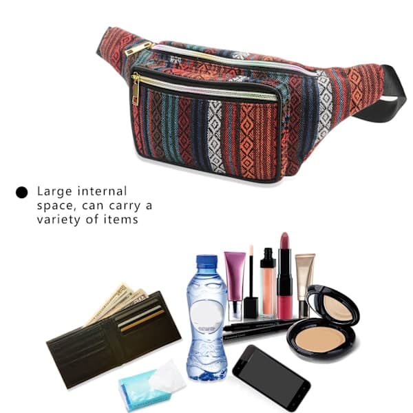 Boho Fanny Pack Brysttaske Midjepung