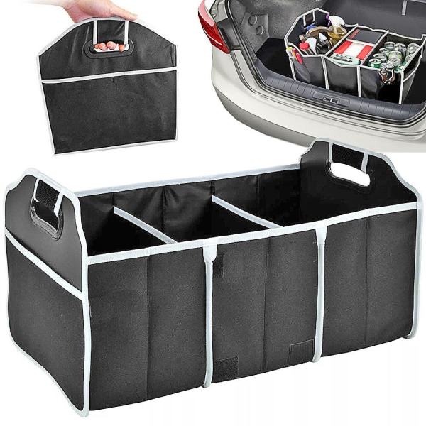 Opbevaring / Sammenklappelig Organizer til Bil - Camping Organizer Sort