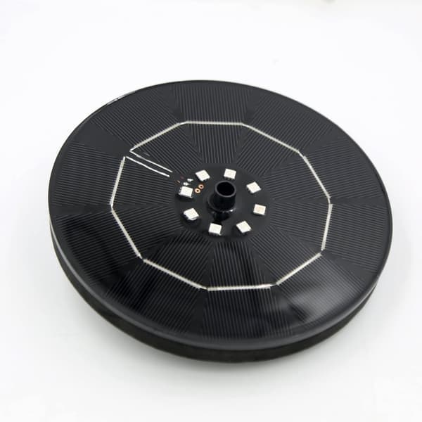 Solcellsfontän Vattenfontän med batteri 16 cm—pa