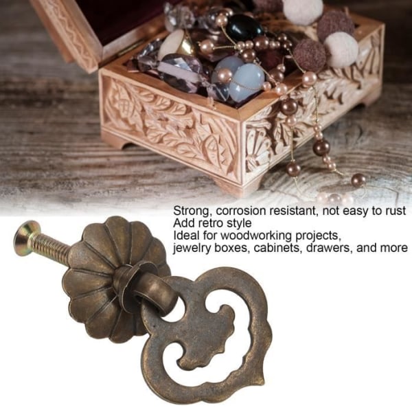 lådknoppar 4 set Antikt skåp drar brons Färg gynnsamma moln Form  Vintagestil Dekorativt a787 | Fyndiq