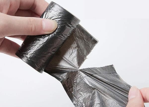 Små sopsäckar mini-sopsäckar små sopsäckar Engångssopkorgfoder för bil badrum sovrum hem kök kontor 3 rullar (slumpmässig färg)