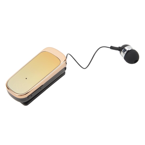 Uttrekkbare trådløse hodetelefoner Bluetooth5.2 øretelefoner med klips på ørepluggen Komfortabelt hodesett for utendørs sportskjøring Gradient Gul