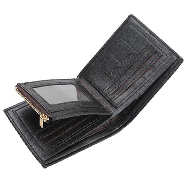 Bifold plånbok i läder för män - plånböcker med 11 kreditkort 1