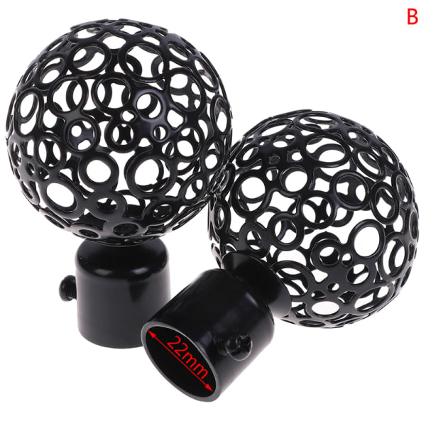 2 kpl 22 mm 28 mm Dia Verhotangot Rautapäät Päätykappaleet Musta 22mm—PA