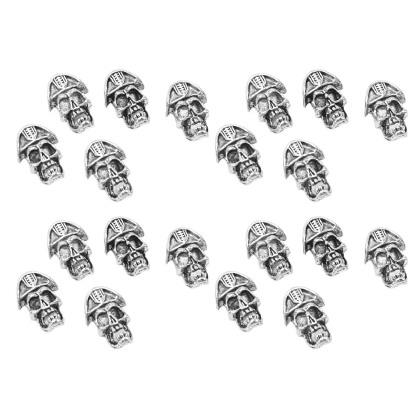 20 kpl partahelmiä, joissa on reiät Dreadlock koristeet Tee-se-itse Vikings-partahiusten punontakorut