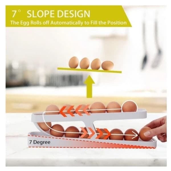 Eggbeholder for kjøleskap, eggdispenser, eggoppbevaring