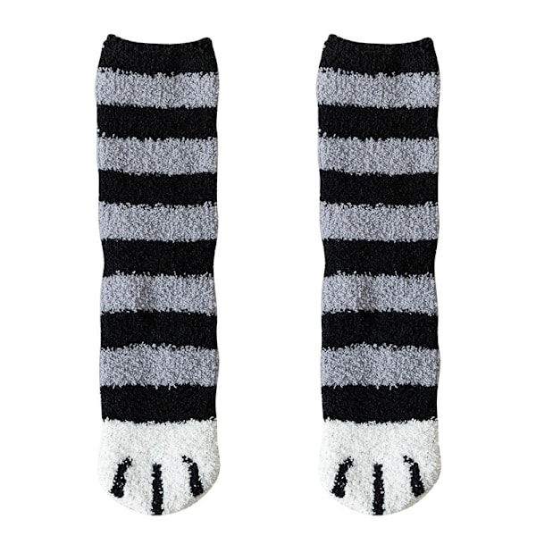 Fluffy Strømper Kattestrømper med Kattepote - 6 par 204