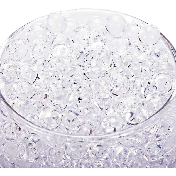 10 000 st gelkulor, vattenpärlor för vaser, vattenpärlor kit för att dekorera hem, växter, hantverk och vasfyllmedel (Transparent färg)