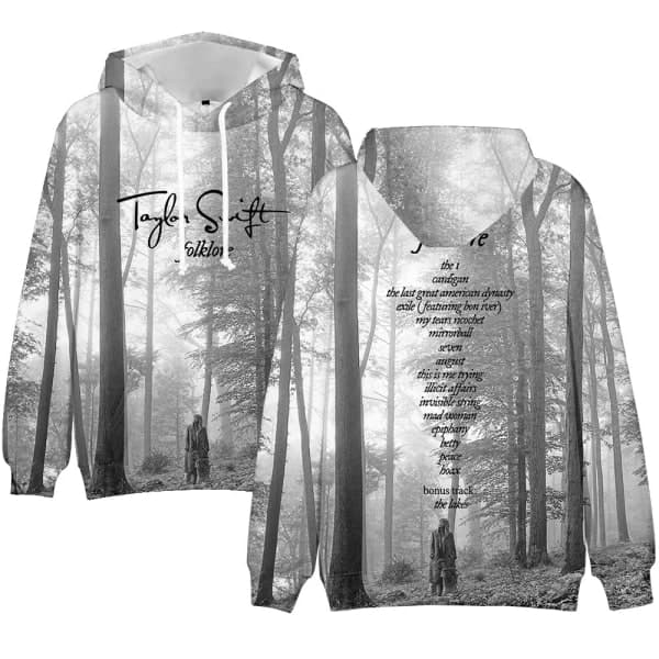 Taylor Swift Sanger Taylor Swift Kunstfotografier Perifer Ny 3D Digitaltrykt Hettegenser M
