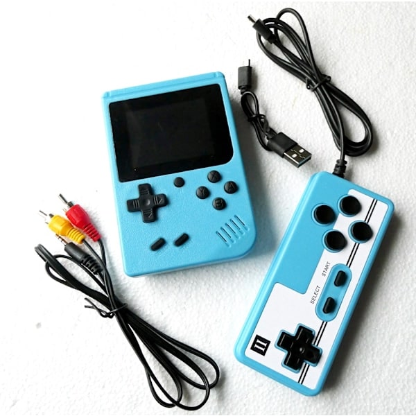 Gameboy Plus - 500 Peliä - TV - Ohjain - (Sininen) - Varasto Ruotsissa -