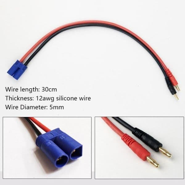 Imax B6 Ladekabel Ladekontakt 4.0 TIL EC2 4.0 TIL EC2 4.0 til EC2