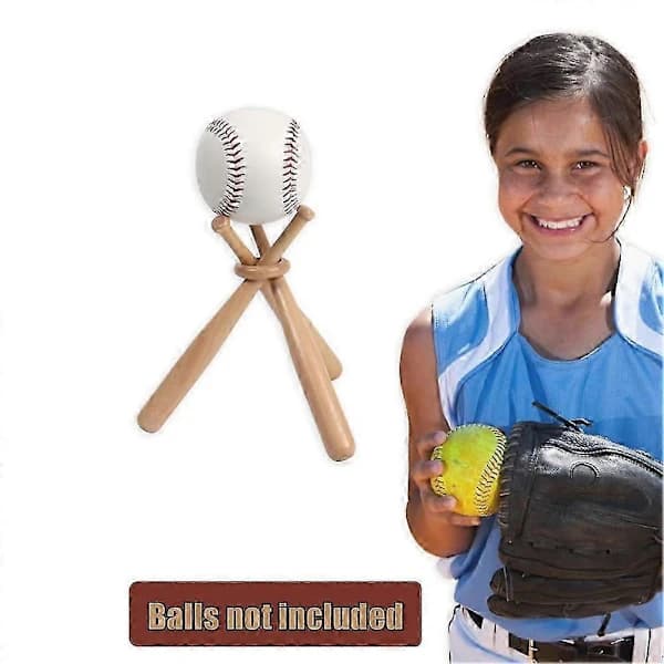 8 Set Basebollställ Basebollhållare För Bollar Display Basebollträ Träställ Hållare Display Baseboll
