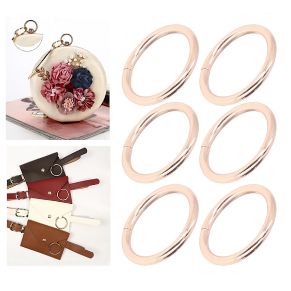 20 stk. metalringe 4x32mm jern robuste holdbare multifunktionelle udsøgte metal O-ringe guld