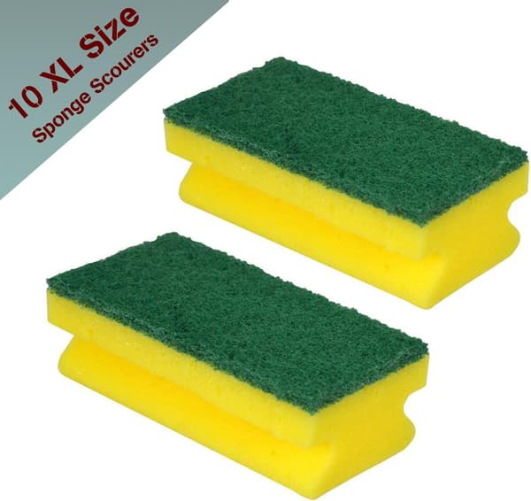 Disksvampar (10-pack), gula och gröna
