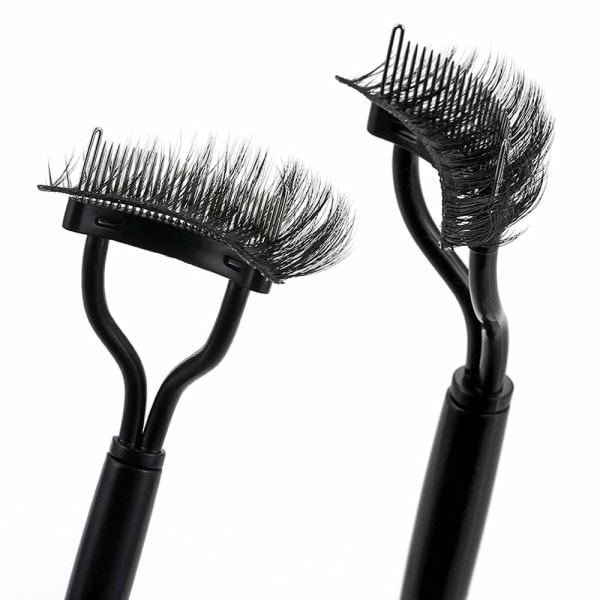 Paris_2-pak Øjenvippekam Makeup Mascara Separator Metaltænder Øjenvipper Definer med Cover til Kvinder Mascara