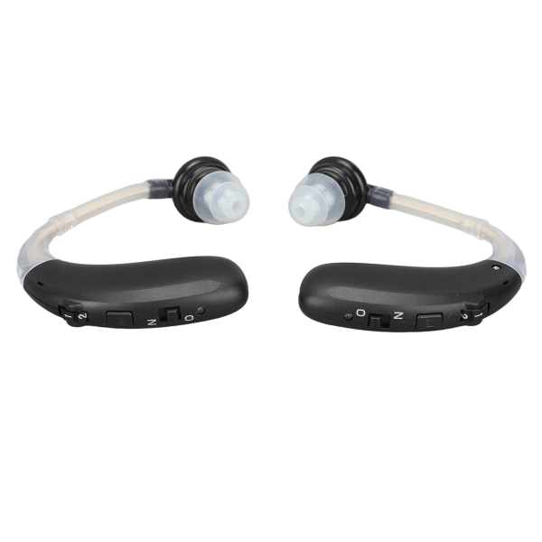 1 par oppladbar lydforsterker Bluetooth stabil overføring Støyreduksjon Lydapparat Høreapparat Svart