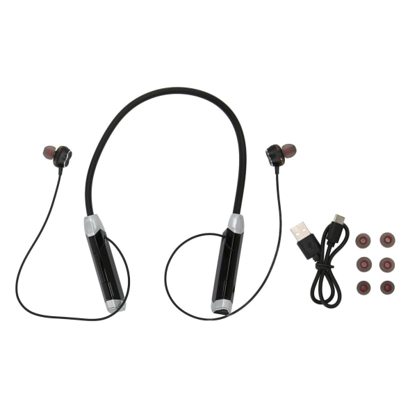 Bluetooth hörlurar med nackband Stereo Vattentäta uppladdningsbara trådlösa hörlurar för sportlöpning