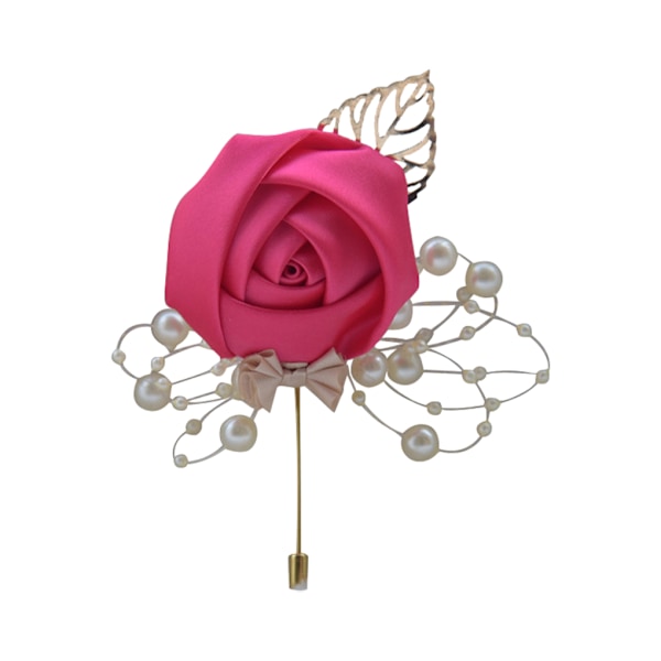 1/2/3/5 Lyxiga bröllopsbroschnålar Chic och eleganta tillbehör Roseröd Rose Red 2Set