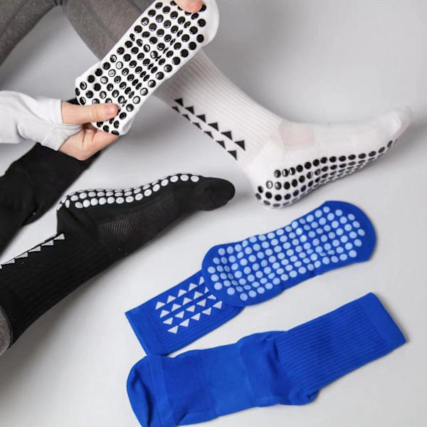 Par halkeamattomia urheilusuoria jalkapallolle, halkeamattomat jalkapallosukat tartunnalla, unisex-sukat urheiluun ja vapaa-aikaan kumilla