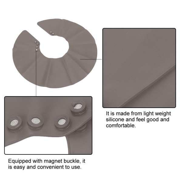 Mjuk silikonfrisyr axelinpackning Hårfärgningsmedel Magnetisk halssköld Sjal Salong Använd liten