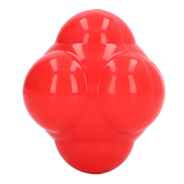 Reaksjonsball Gummi Lys farge Hex Reaction Trainer Ball for å forbedre håndens øyekoordinasjon Agility Rød