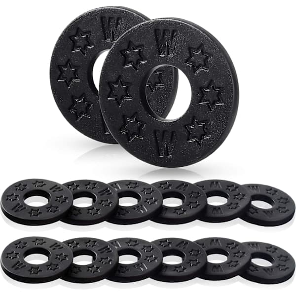 12-pack gitarrbandslås Silikonbandslås Gummibandslås Gitarrskydd (Svart)