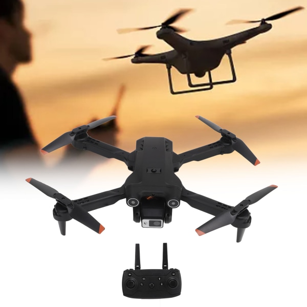 H63 Mini RC Drone Hindring Unngåelse Fjernkontroll Quadcopter Drone Optical Flow Fixed Point Hovering Aircraft med 4K HD-kamera for barn