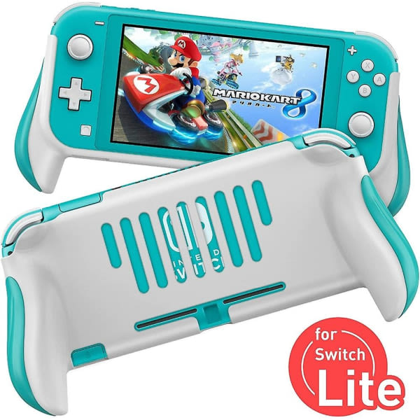 Hand Grip Case For Nintendo Switch Lite Abs Console Bakdeksel Protector Joystick Stativ Hållare For Mini Switch Tillbehör Himmelblå
